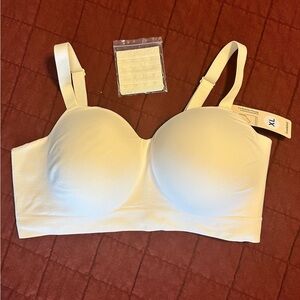 NWT Shapermint Truekind Supportive Comfort Wireless Shaping Bra - XL, Beige